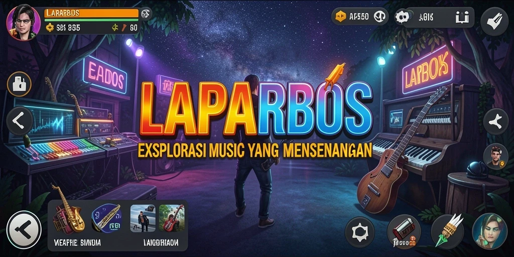 Tampilan gameplay LAPARBOS yang menggembirakan dan interaktif.