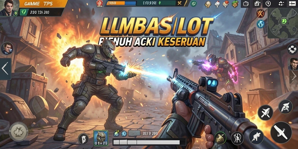 Tampilan gameplay mendebarkan dari LMBASLOT dengan aksi seru.