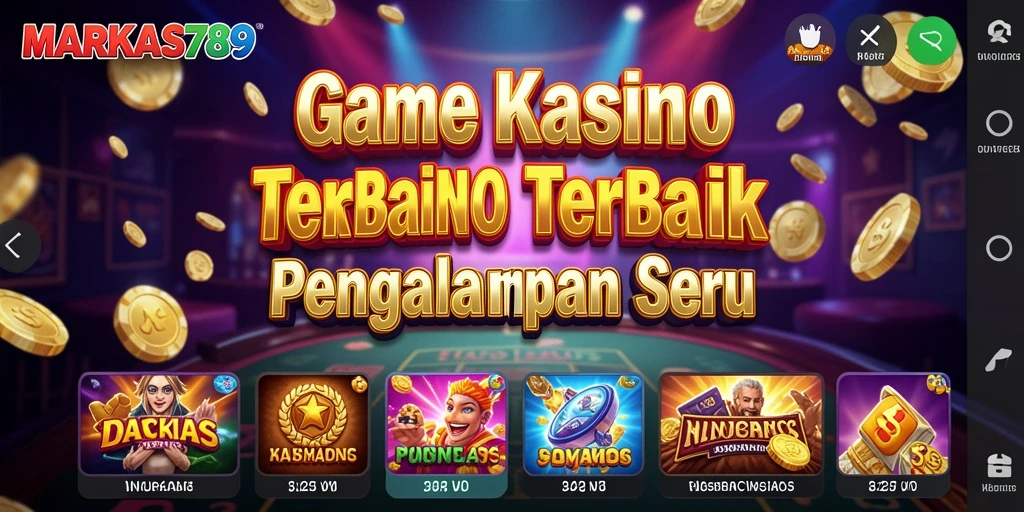 Screenshot MARKAS789 menampilkan variasi permainan Kasino yang menarik.