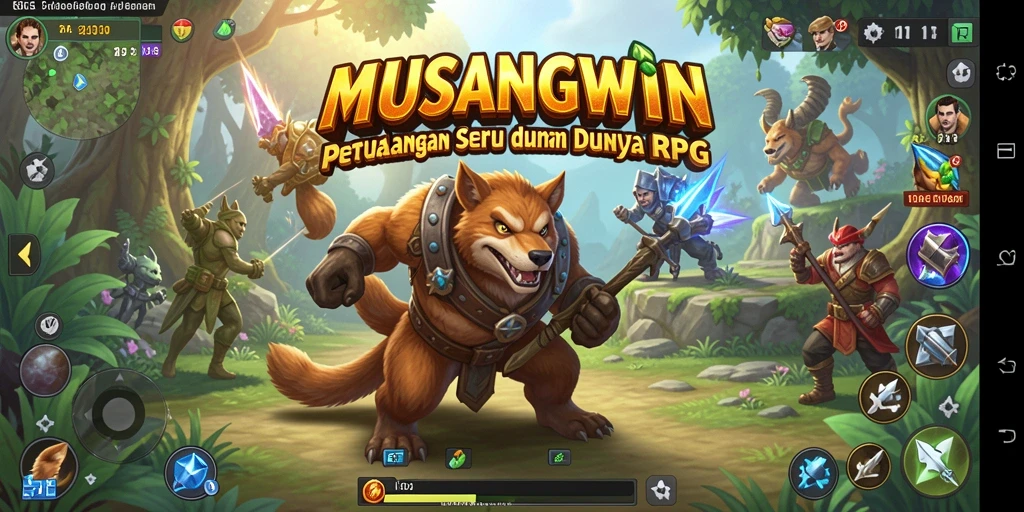 Tampilan gameplay RPG yang menakjubkan dari MUSANGWIN.