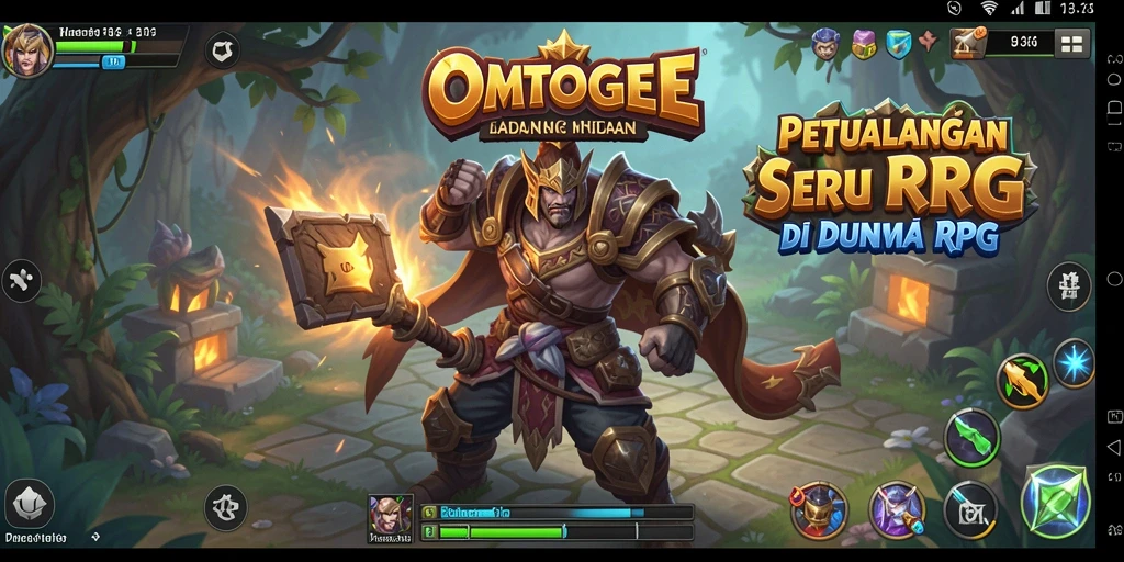 Screenshot gameplay OMTOGEL menampilkan aksi seru dalam petualangan RPG.