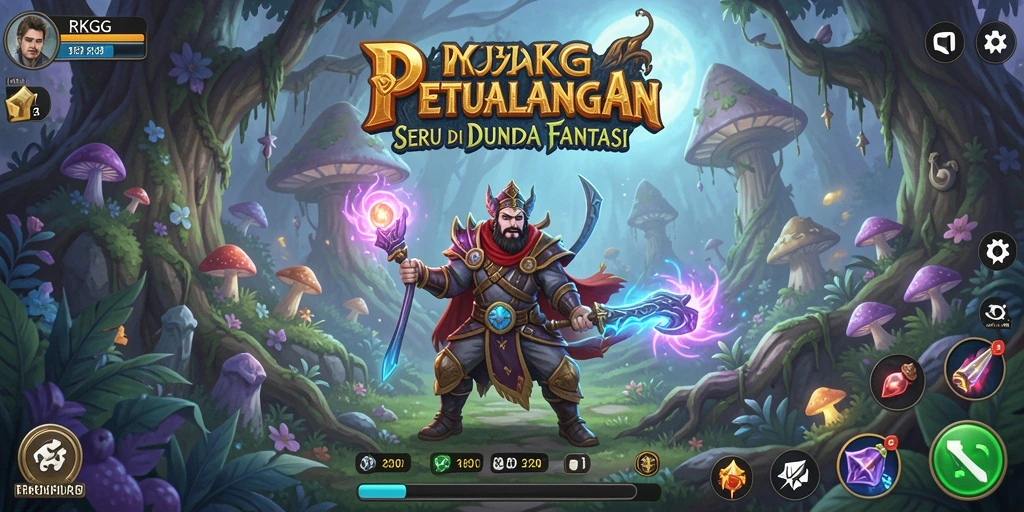 Screenshot menampilkan gameplay seru dan eksplorasi dunia RKGG.